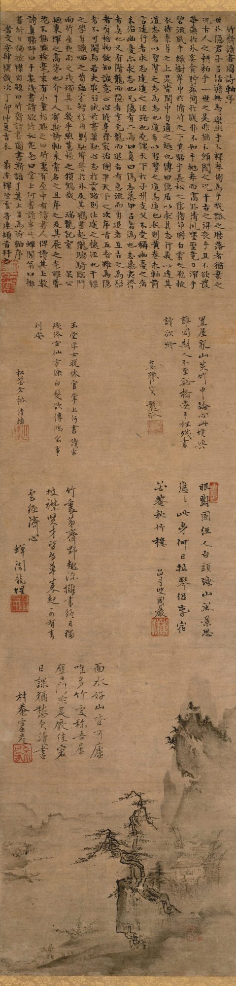 Reading in Bamboo Grove Study, Attributed to Tenshō Shūbun