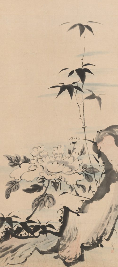 Peony and Bamboo, Ike Gyokuran