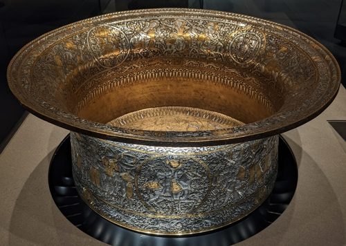 Basin known as the "Baptistère de Saint Louis", Muhammad ibn al-Zayn