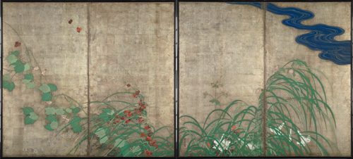 Flowering Plants of Summer and Autumn, Sakai Hōitsu