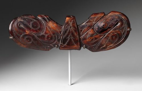 Harpoon counterweight, Old Bering Sea ivory carver, Bering Strait region of Alaska