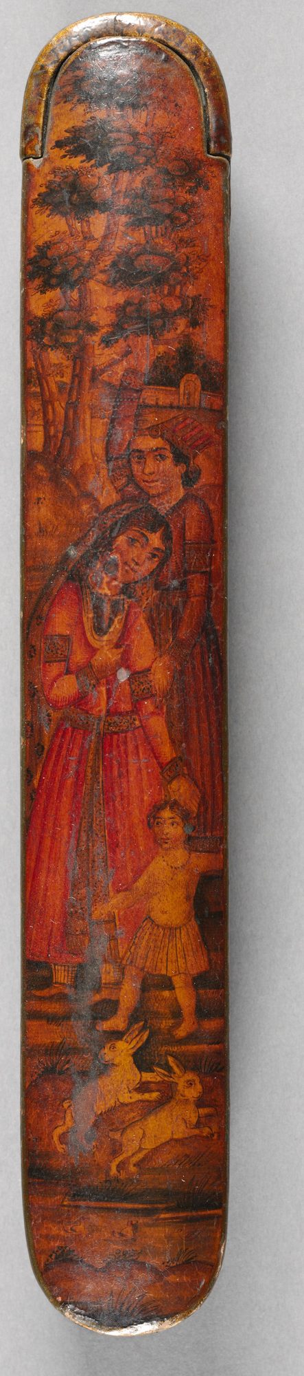 Pen and Ink Box, Qajar lacquer painter