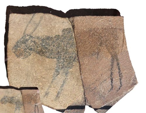 Apollo 11 Cave painted stone slabs, Stone Age painters of southern Namibia