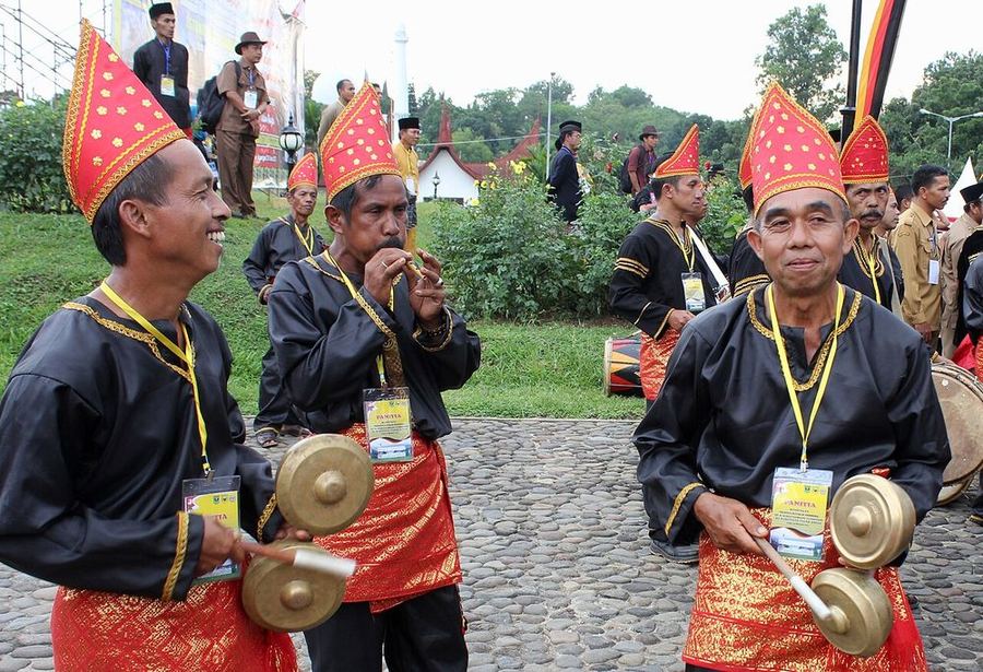 Talempong players, Tanah Datar