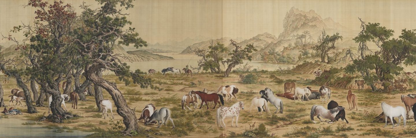 A Hundred Steeds, Giuseppe Castiglione (Lang Shining)